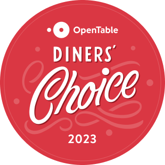 Diner's choice award of 2023 from Opentable